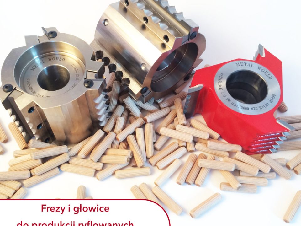 Frez do ryflowanych kołków meblowych